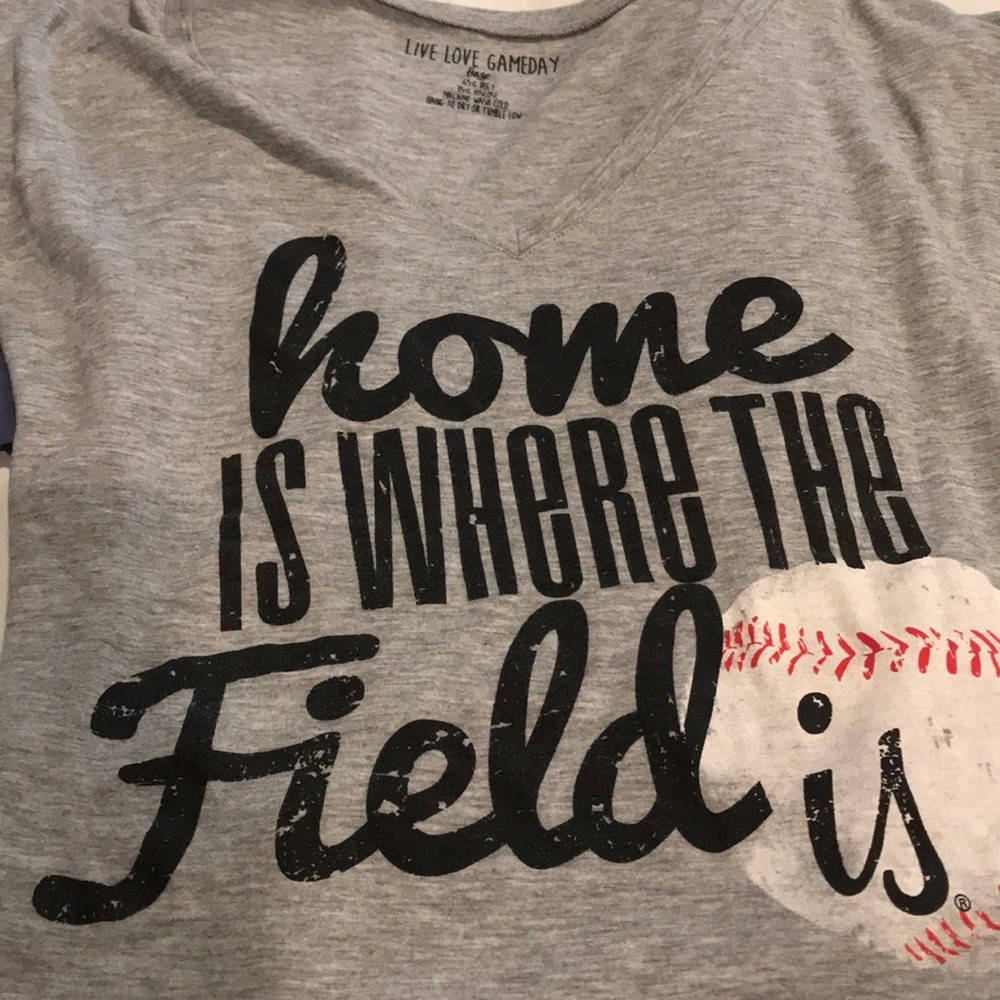 LLG V-Neck Baseball Tee - L